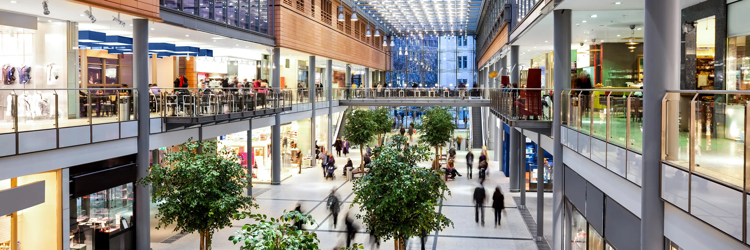 View of a shopping center