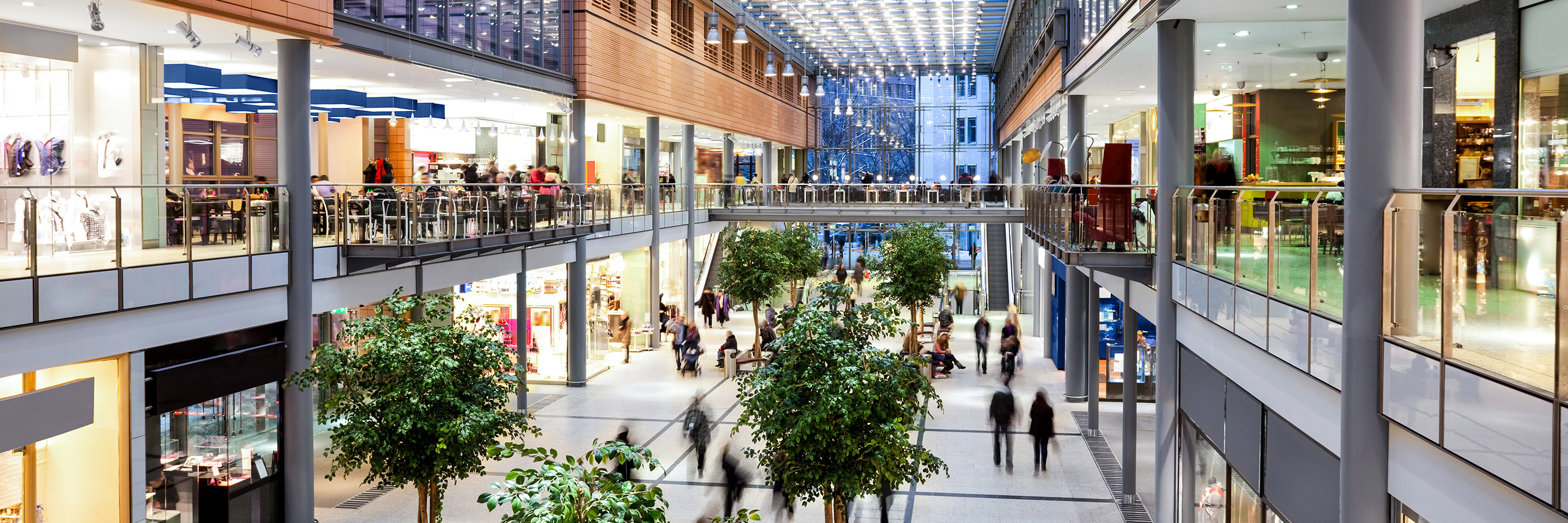 View of a shopping center